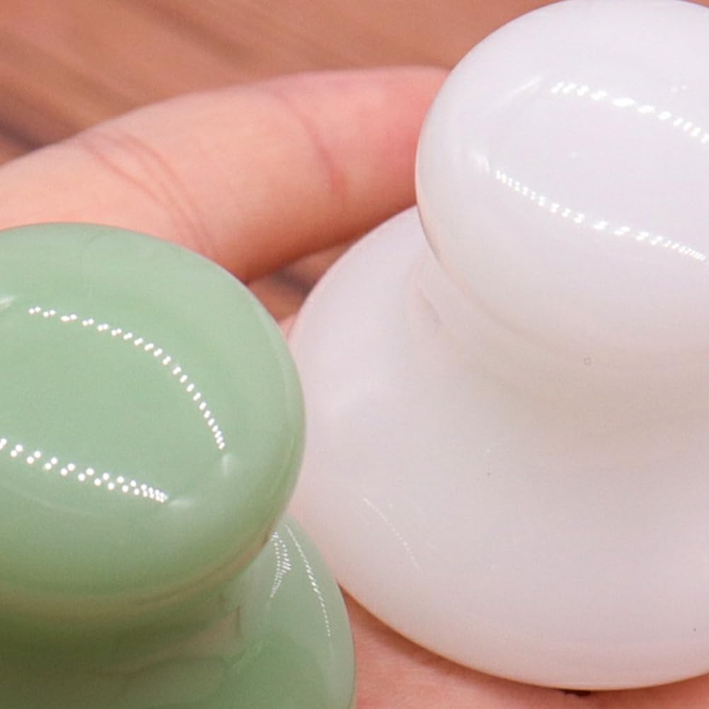 Uonlytech 2Pcs Gua Sha Facial Tools, White Jade Quartz Massage Gua Sha Rollers Stones Scraping Massage Tool for Women Home Spa - Medaid International