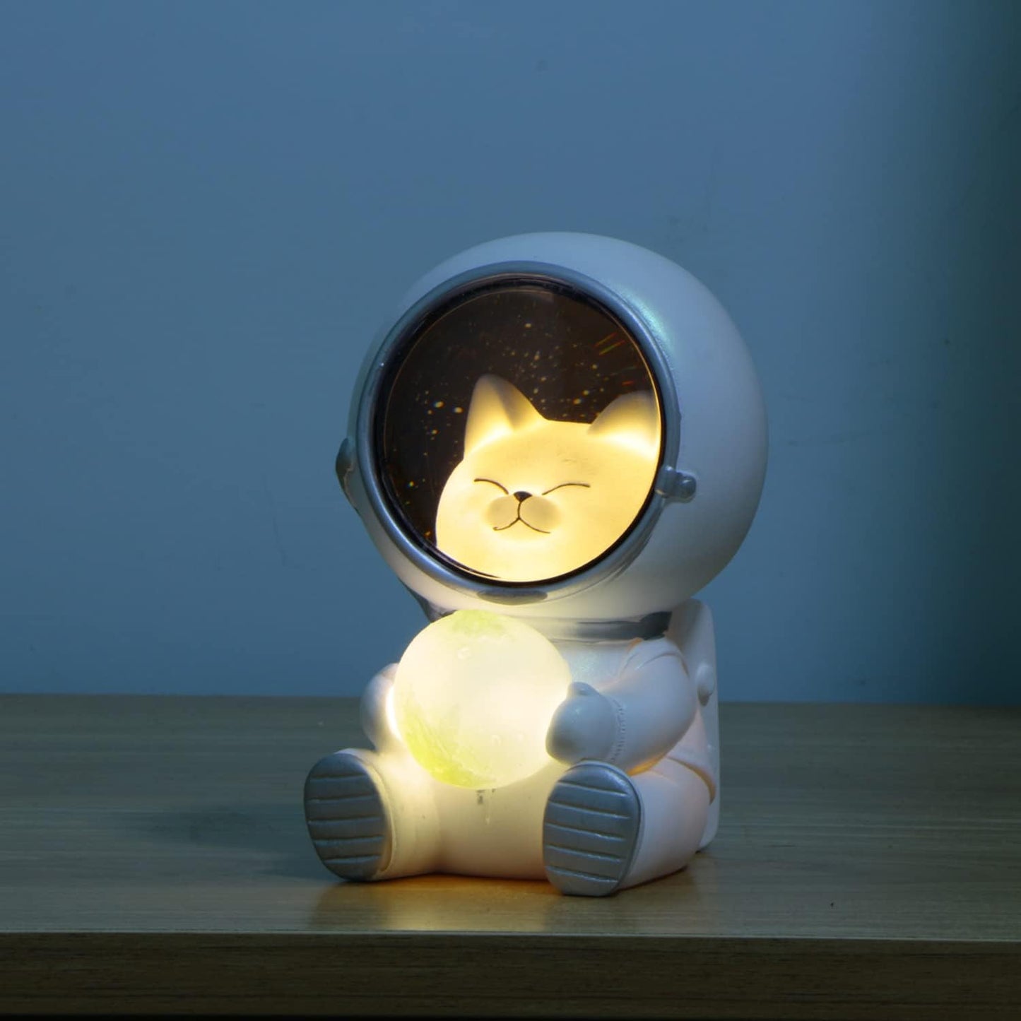 Cute Spaceman LED Night Light Nursery Astronaut Moon Lamps Galaxy