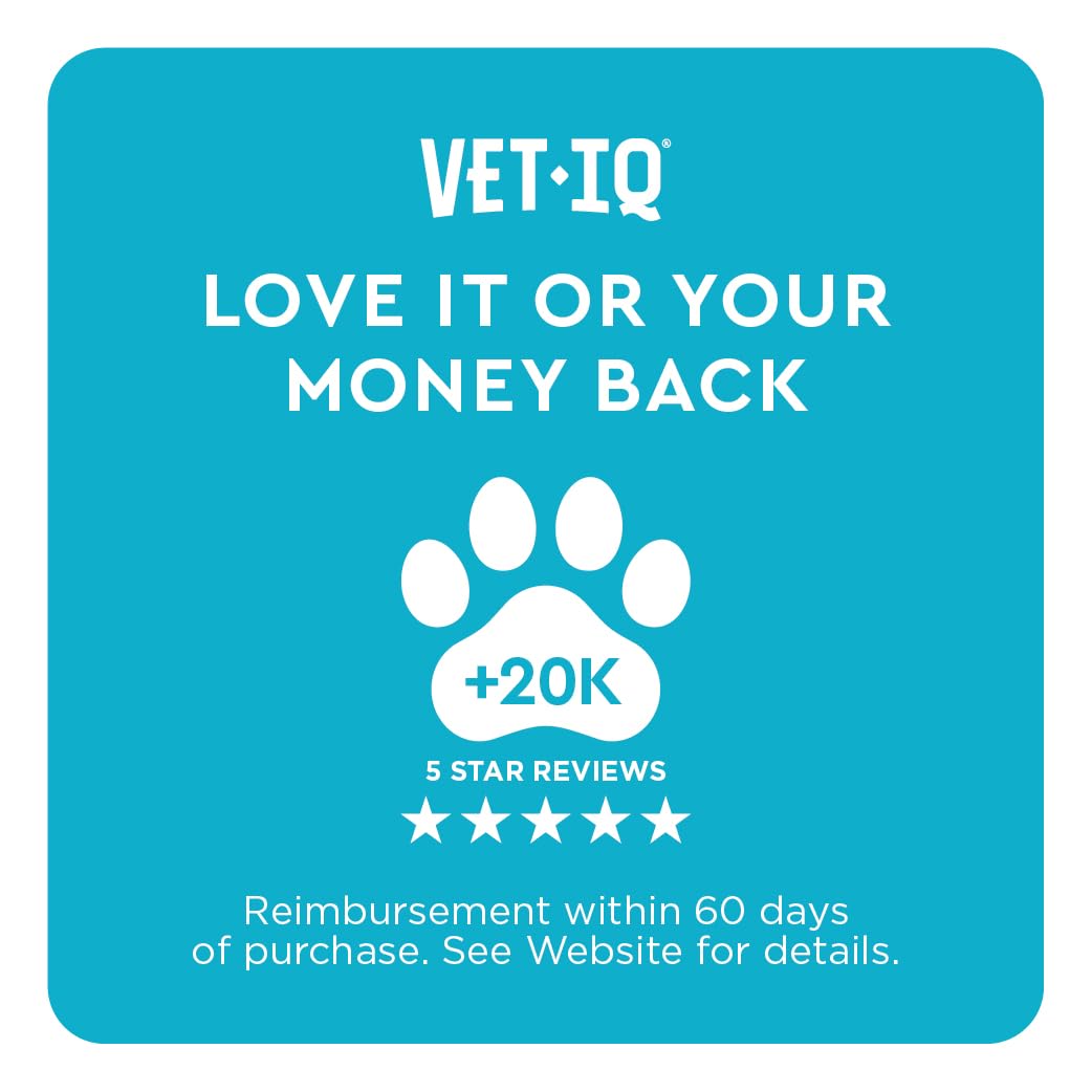 VetIQ Glucosamine Hip & Joint Supplement for Dogs, 60 Soft Chews, Joint Support Supplement with MSM and Krill, Dog Health Supplies Large & Small Breed, Chicken Flavored Chewables