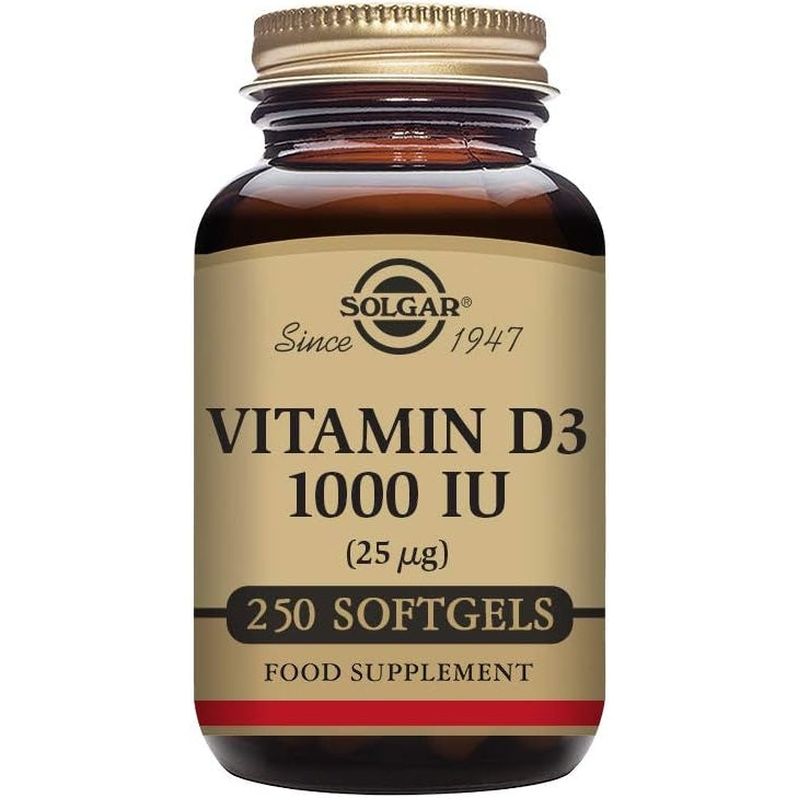 Solgar Vitamin D3 (Cholecalciferol) 125 MCG (5000 IU), 100 Softgels - Helps Maintain Healthy Bones & Teeth - Immune System Support - Non GMO, Gluten Free, Dairy Free - 100 Servings - Medaid International