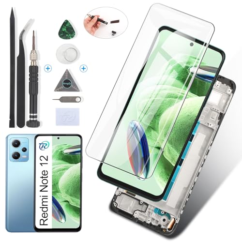 RongZy - LCD Screen Replacement for Xiaomi Redmi Note 12 4G (Black)