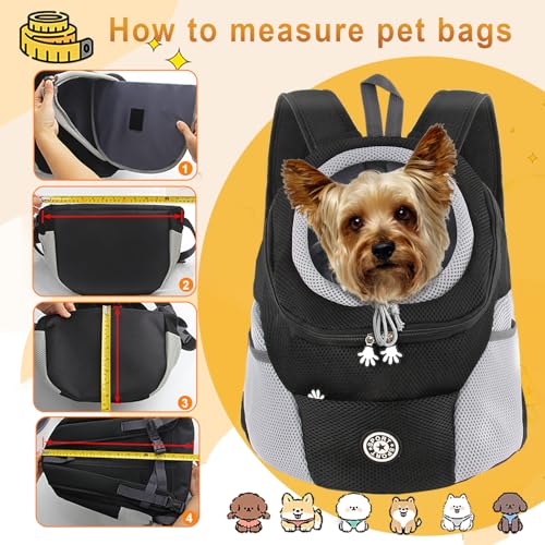 M Muncaso - Dog Carrier Backpack for Small Pets, Breathable Design, Waterproof, Airline Approved