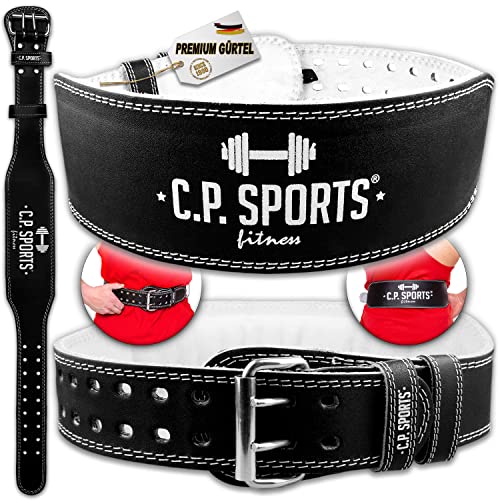 C.P. Sports - Padded Leather Weightlifting Belt XXS-6XL for Strength Training