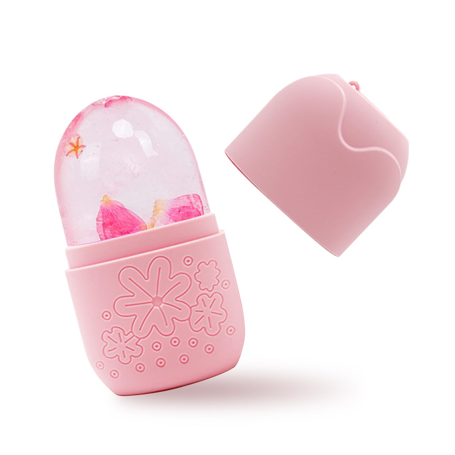 EKIND Silicone Ice Roller for Face and Eye Refillable Facial Massager Beauty Skin Care Tool Mold (Pink) - Medaid International