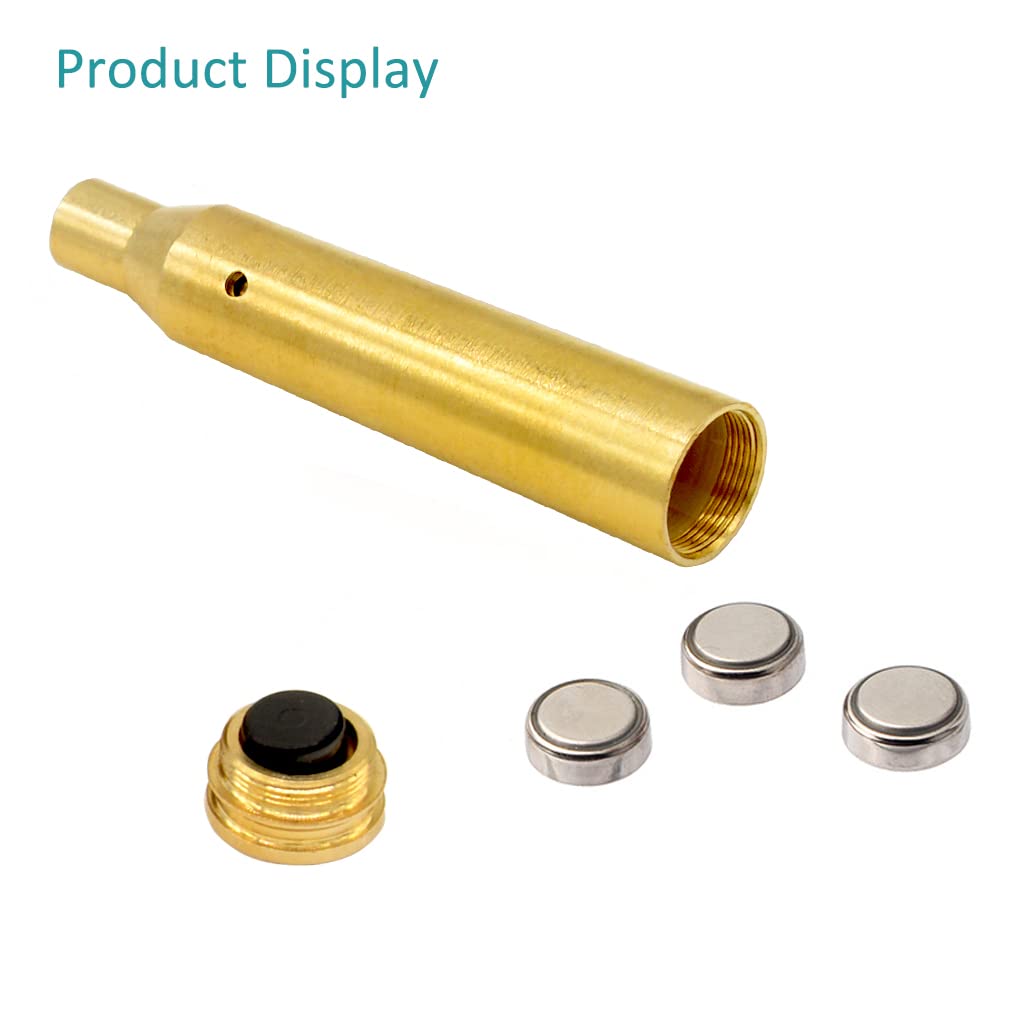 MOSANDON .30-06/25-06/270 Bore Sight Laser Red Dot Cartridge Laser bore Sighter with 2 Sets of Batteries - Medaid International