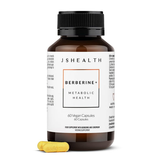 JSHealth Vitamins Berberine+ Formula — Berberine Supplement for Metabolic Health — Vegan, Gluten-Free & Non-GMO. (60 Tablets) - Medaid International