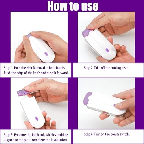 Laser Shaver for Women, Portable Painless Hair Touch Removal Tool, Rechargeable Epilator Smart Sensor-Light Technology Silky Hair Eraser Remover Smooth, Applicable to Any Part of Body, Mother Day Gift - Medaid International