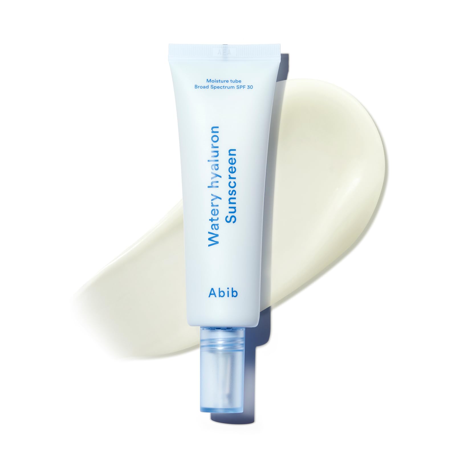 Abib Watery Hyaluron Sunscreen Moisture Tube Broad Spectrum SPF 30 1.69 fl oz / 50ml | Korean Suncreen Suncare Sunblock No White cast Reef Safe Hyaluronic Acid Niacinamide Vitamin C Collagen - Medaid International