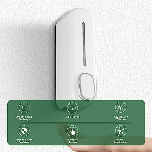 Tissting - Wall Mounted Soap Dispenser 300ml for Hand Soap, Shampoo, Conditioner