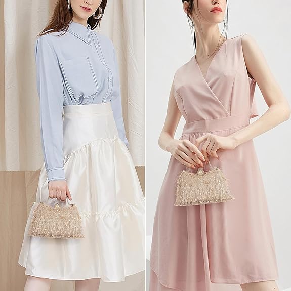 KASTWAVE Women's Evening Handbag Rhinestone Clutch Purse for Wedding, Prom & Formal Party – Elegant Top Handle Crossbody Shoulder Bag, Stylish Evening Bag for Banquet & Special Occasions