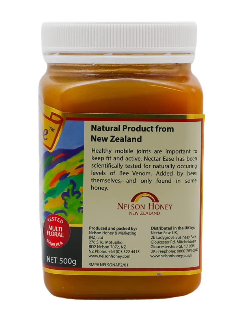 Nectar Ease - Manuka Honey with Bee Venom - by Nelson Honey New Zealand - 500g - Medaid International