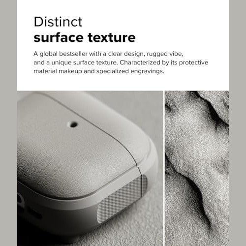 Ringke - Onyx Magnetic AirPods 4 Case, MagSafe Compatible, Oil & Dirt Resistant, Lightweight with Carabiner
