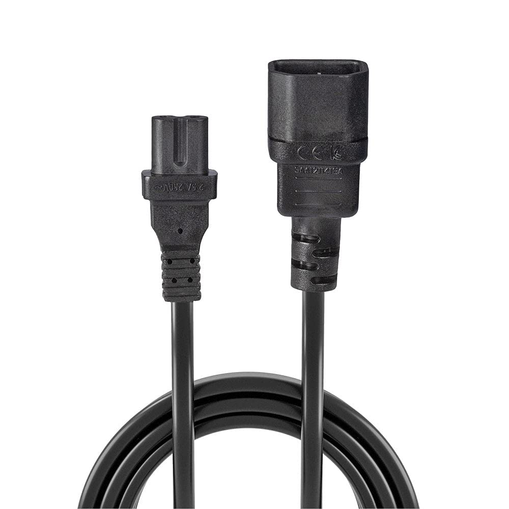 LINDY 1 M Iec C14 to Iec C7 Figure 8 Power Lead Extension Cable Black - Medaid International