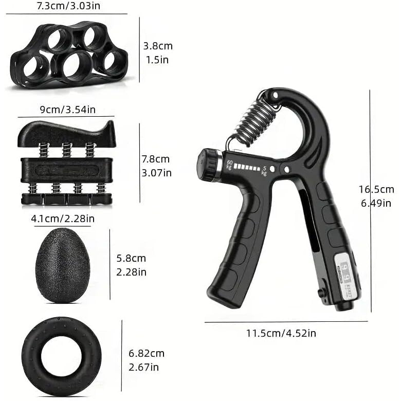 5-in-1 Forearm Grip Exercise Kit