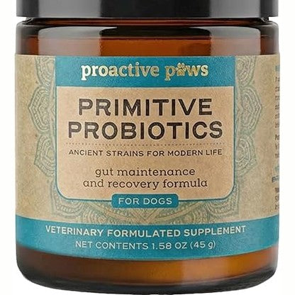 PROACTIVE PAWS Primitive Probiotics for Dogs – Species-Specific & Soil-Based Dog Probiotic Supplement for Gut Health, Digestion, Immune & Calming Support|B0GD73LHB9