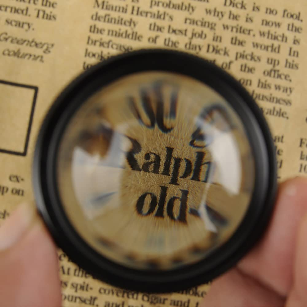 TERRIFI Jewelry Loupe 30X Magnifying Glass Portable Mini Optics Lens Loupes Lightweight Durable Daily Use for Coins Stamps Reading Science Jewelry Hobbies Books Sewing