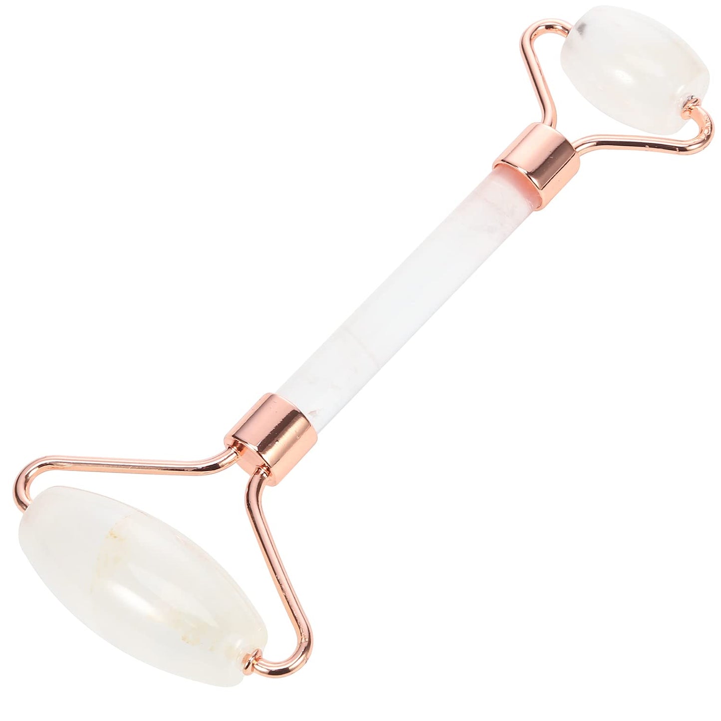 C CRYSTAL LEMON White Natural Face Roller, Jade Gua Sha Sculptor for Aging Wrinkles and Puffiness - Natural White Facial Roller Guasha Tool - Premium Jade Face Roller Cold Roller for Face - Medaid International