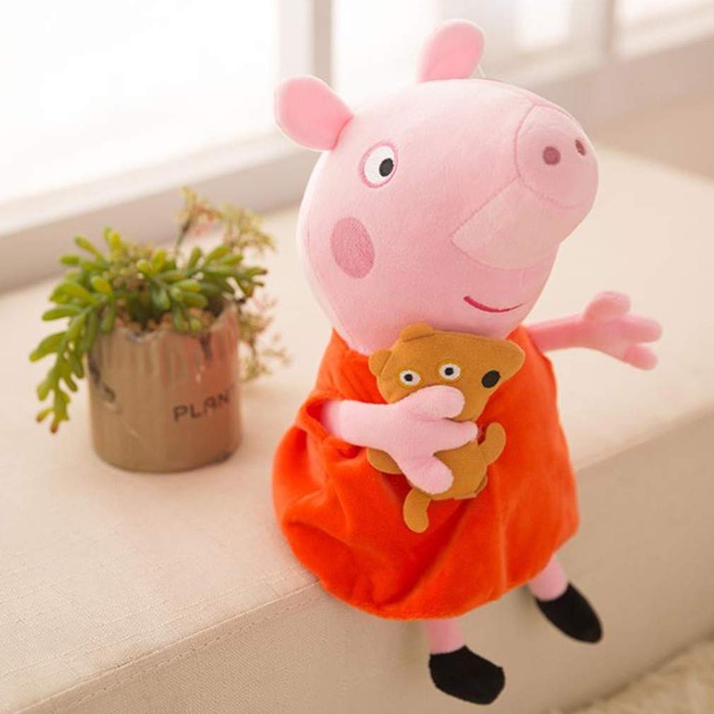 AM ANNA 4Pcs/set Peppa Pig Stuffed Plush Toy 25/30cm Peppa George Pig Family Party Dolls Toys Animal Plush Toys