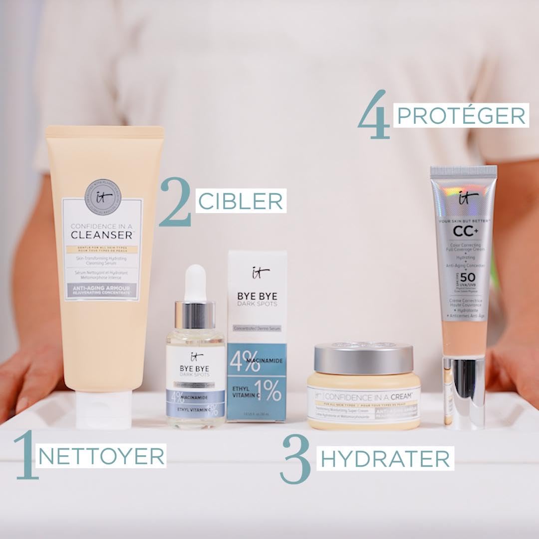 IT Cosmetics Bye Bye Dark Spots 4% Niacinamide Serum - Visibly Reduces Dark Spots & Improves Skin Clarity In 8 Weeks - Facial Serum with 1% Ethyl Vitamin C - For All Skin Types - 1 Fl. Oz - Medaid International