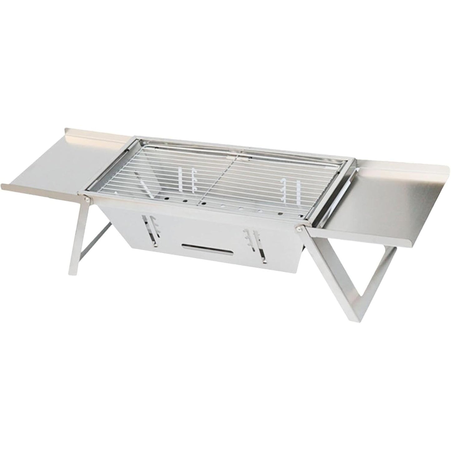BBQ Barbecue Grill Outdoor, Portable Folding Charcoal Barbecue, Stainless Steel Small Barbeque Grill for Camping Picnic Terrace Travel