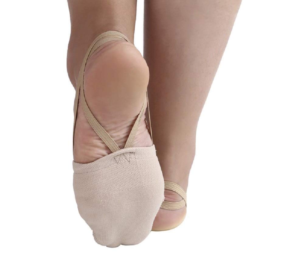 RGPros Knitted Half Sole Toe Shoes Socks for Professional Rhythmic Gymnastic Competition or Ballet Dance (S, 1 Pair) - Medaid International