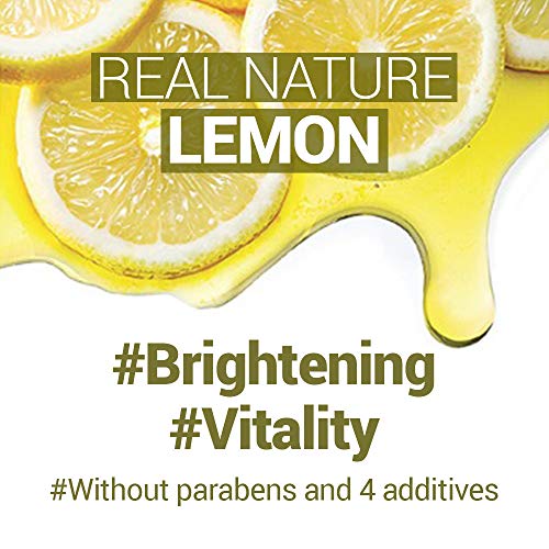 THE FACE SHOP Real Nature Face Mask | Brightens Dull Skin Tone While Restraining Melanin Production | K Beauty Facial Skincare for Oily & Dry Skin | Lemon,K-Beauty - Medaid International