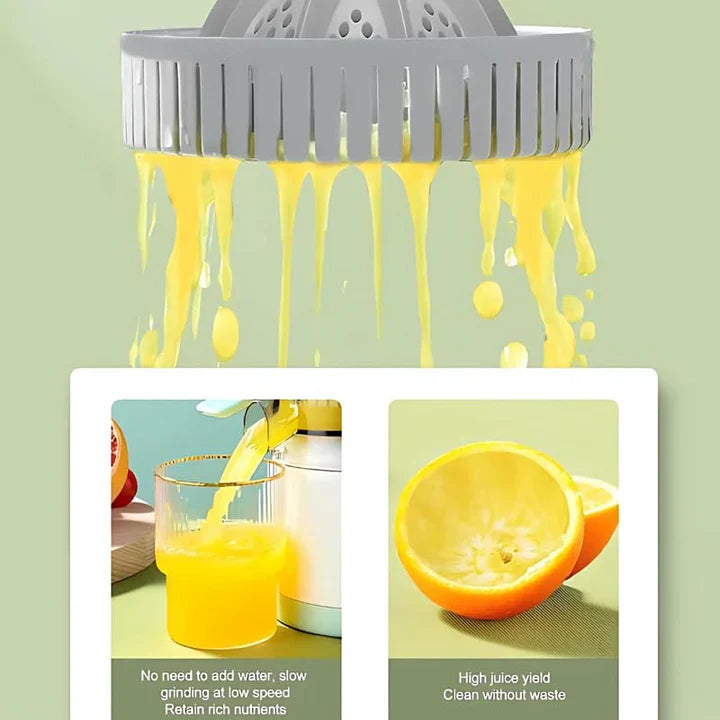 Portable Rechargeable Electric Citrus Juicer Hands