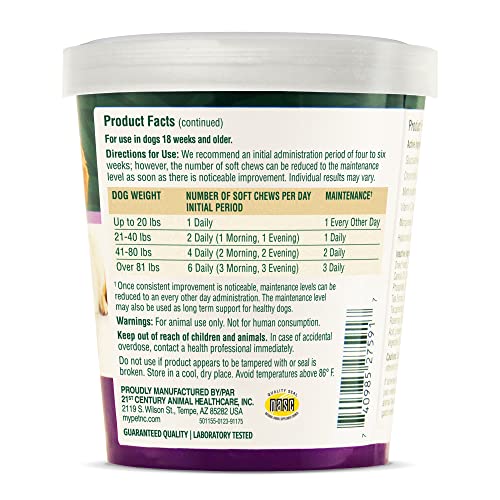 Petnc Hip & Joint Health Supplement for Dogs (90 Chews), Glucosamine Chondroitin MSM Dog Chews with Hyaluronic Acid, Liver Flavored Bone & Joint Support Supplement, For All Breeds