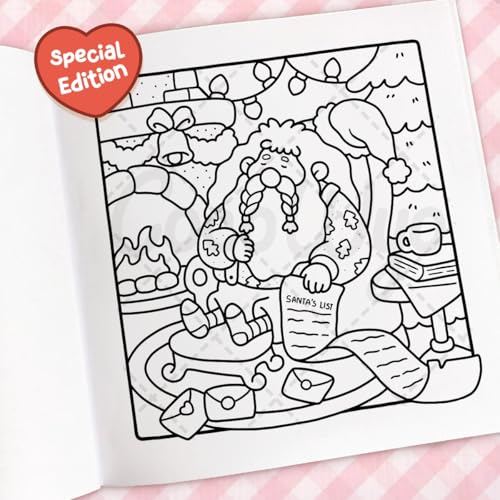 Cozy Christmas: Coloring Book for Adults and Kids (Cozy Spaces Coloring) - Medaid International