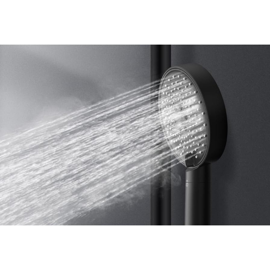 Philips Shower Water Filter, Protect Your Skin and Hair, Effectively Eliminate Chlorine and Other Large Particles, Three Spray Modes, 1 Meter Filtering Capacity, Black