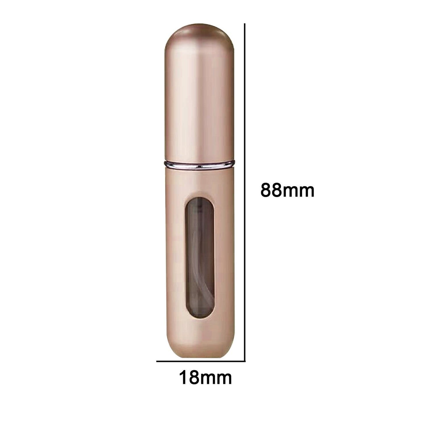 OUYFBO Refillable Travel Perfume Atomizer Bottle (4pcs), Refillable Fine Mist Portable Perfume Empty Spray Bottle,Scent Pump Case for Traveling and Outgoing - 8ml/0.27oz - Medaid International