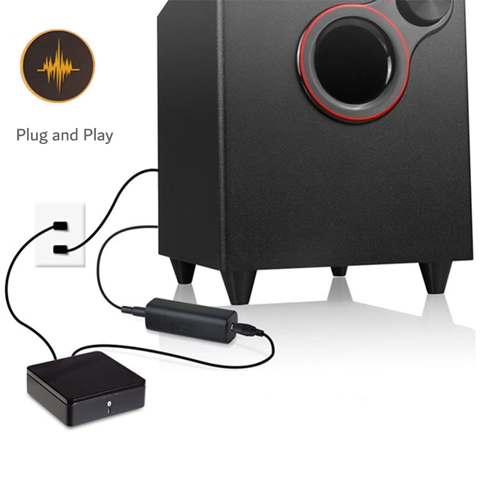 KASTWAVE Ground Loop Noise Isolator for Car Audio/Home Audio System with 3.5mm Audio Cable, Current Sound Filter Anti-interference Filter, Eliminates Hum