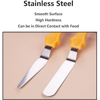 3 in 1 Multi Function Stainless Steel Cake Icing Spatula Set | Decorating Tools Knife Cream Frosting