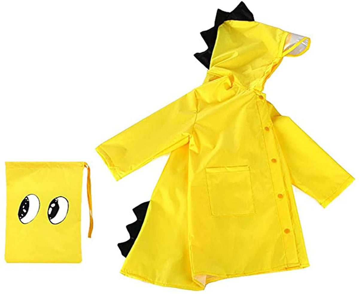 Rain Poncho for Kids, [2 Pack] EVA Kids Raincoat Reusable Rain Coat Jacket for Kids, Boys, and Girls 6-13 Years Old