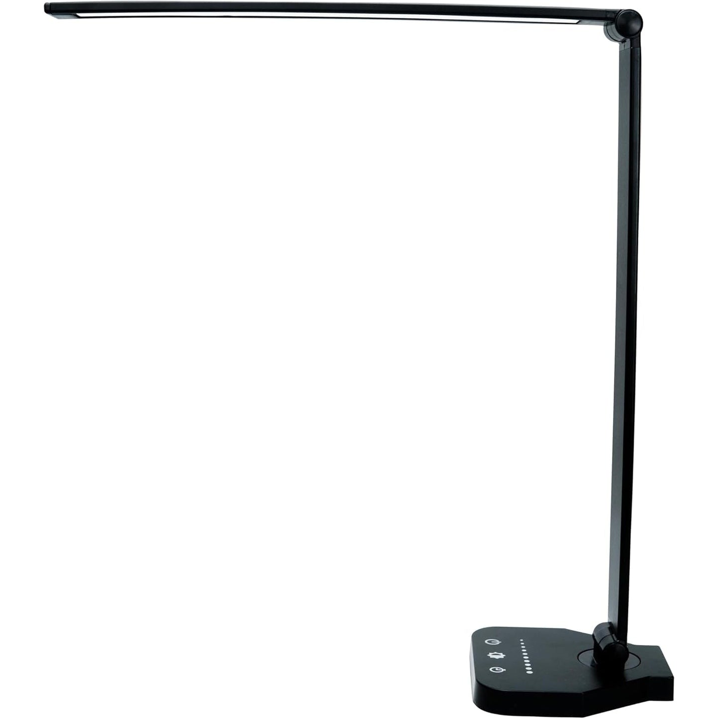 White crown LED Desk Lamp Dimmable Table Lamp Reading Lamp with USB Charging Port, 5 Lighting Modes, Sensitive Control, 30/60 Minutes Auto-Off Timer, Eye-Caring Office Lamp - Medaid International