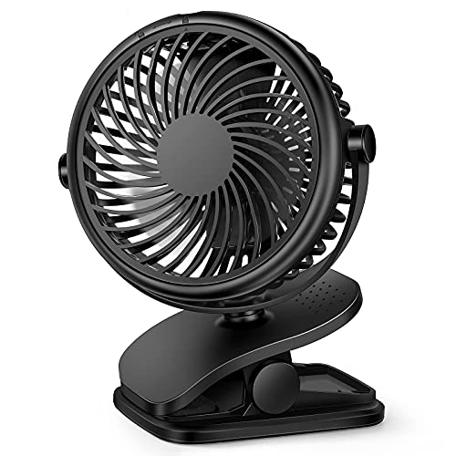 Benpen - Portable Clip Table Fan with 2200 mAh Battery, Lightweight Design