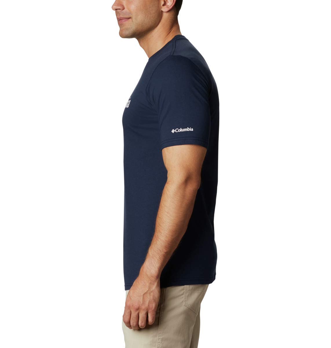 Columbia Men's CSC Basic Logo Short Sleeve, Collegiate Navy/White, Medium - Medaid International