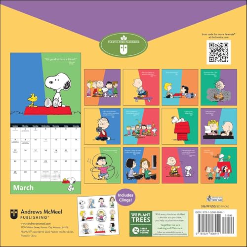 Peanuts® 2026 Wall Calendar - Medaid International