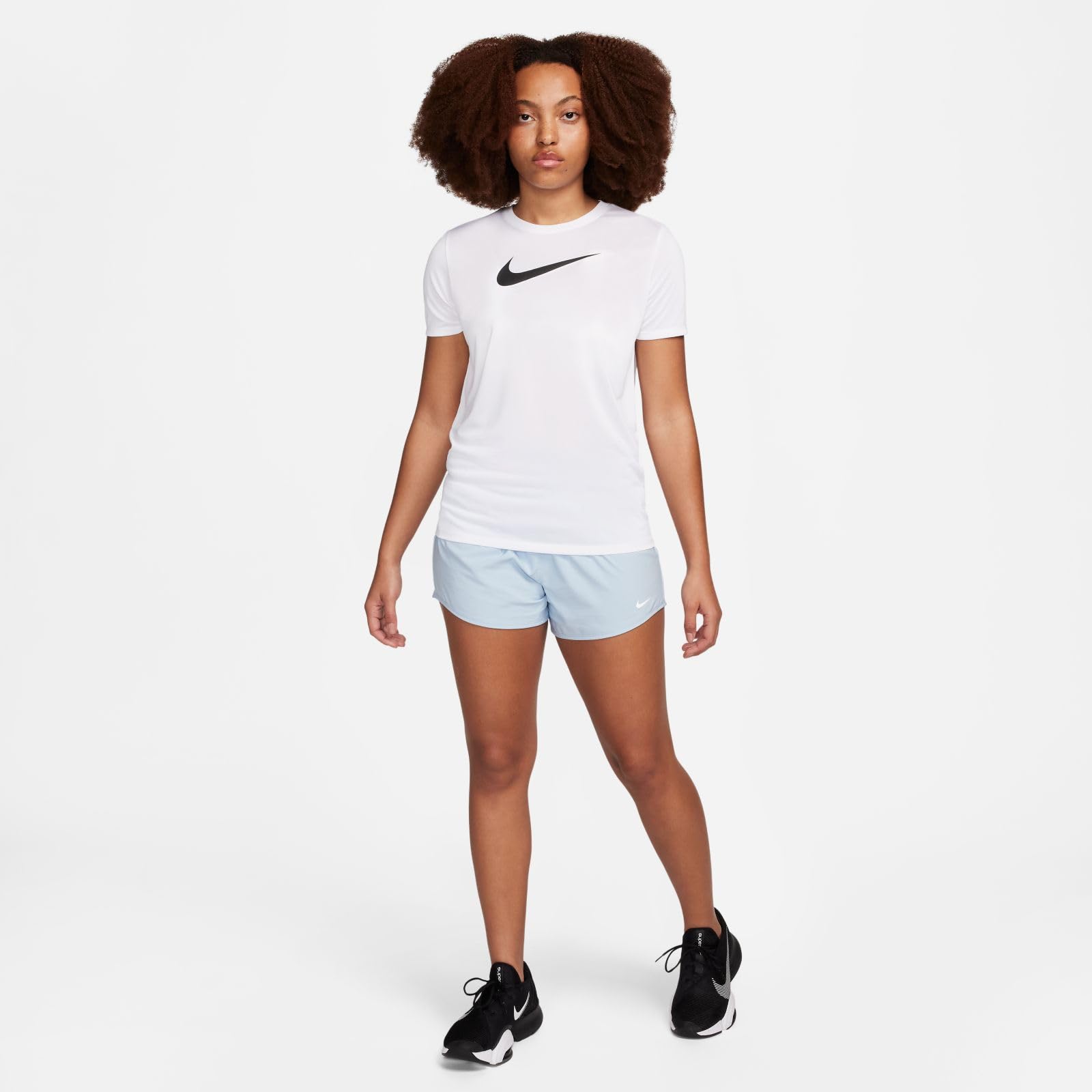 Nike Women's Dri-Fit Legend T-Shirt, White/Black, Medium - Medaid International