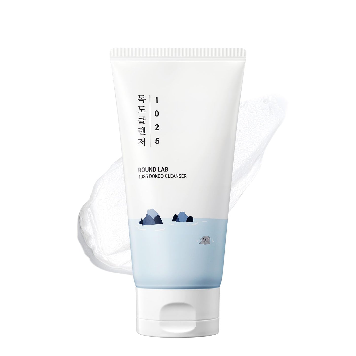 ROUND LAB 1025 Dokdo Cleanser 5.07 Fl Oz, Low pH Facial Cleanser for Sensitive Skin, Rich Soft Bubbles for Deep Cleansing and Makeup Removal, Hydrating Face Wash with Deep Sea Water, Korean Skin Care - Medaid International