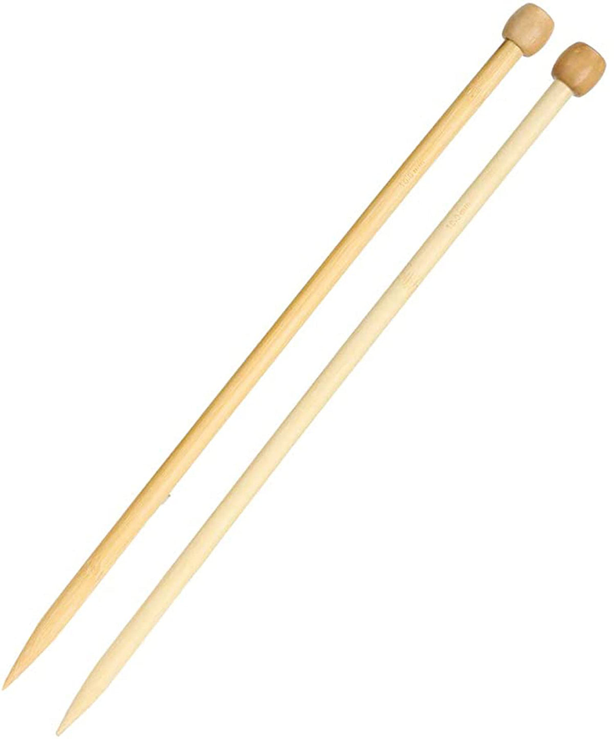 KASTWAVE Premium Portable Wooden Knitting Needles Set - 2Pcs 12mm Single Point Tools for Easy DIY Sweater & Scarf Crafting, Perfect for Beginners & Experts
