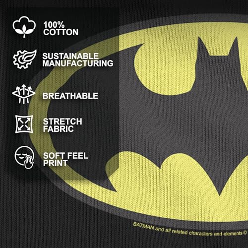 DC Comics Batman Basic Logo Mens T Shirt XXL Black - Medaid International