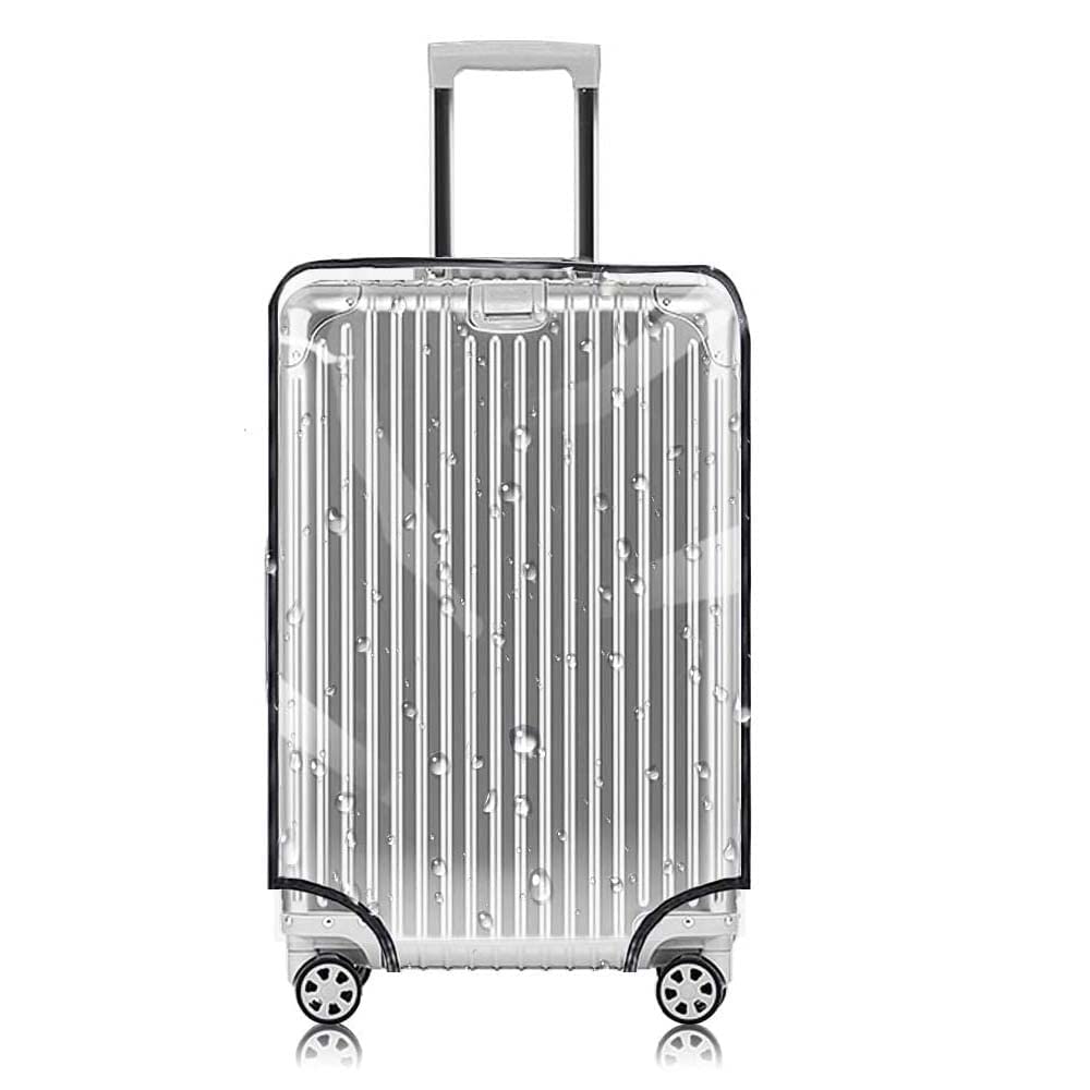 KASTWAVE Clear PVC Suitcase Cover Protectors 28 Inch Luggage Cover for Wheeled Suitcase (26'')
