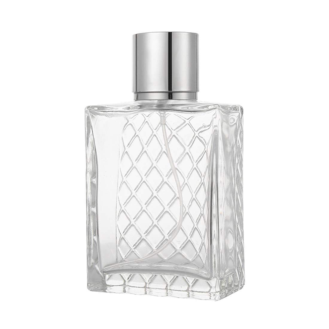 Enslz 100ml 3.4 oz Refillable Spray Perfume Bottles large cosmetic Fine Mist Atomizer Empty Portabe Clear Glass Essential Oil Container for Travel - Medaid International