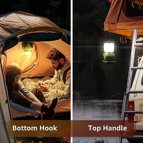 Lighting Ever - 1000lm Dimmable LED Camping Lantern, 4 Modes, Water Resistant