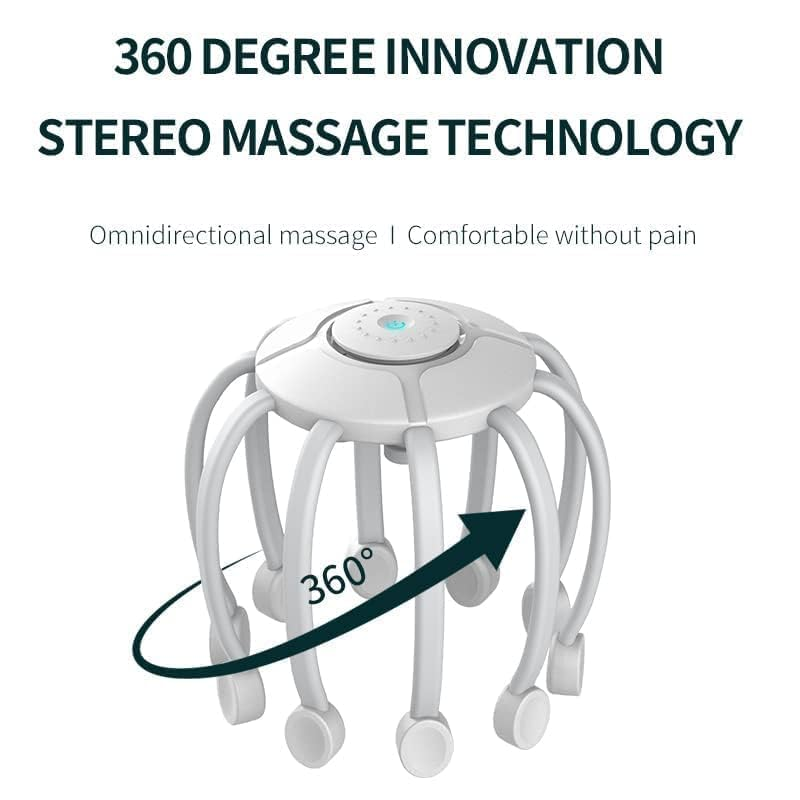 Portable Black Electric Head Massager ‚Äì Hands-Free Stress, Headache & Pain Relief - Medaid International
