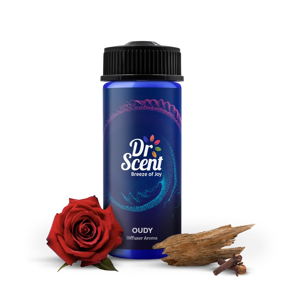 Dr Scent Diffuser Aroma Oudy, With Intense Notes of Rich Agarwood, Sweet Hearty Notes of Praline, Finishing with Strong Woody Hints of Clove (170ml) - Medaid International