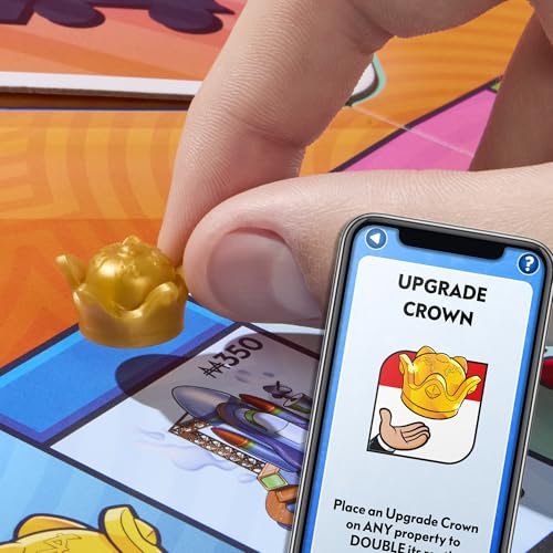 Monopoly App Banking Board Game | App-Enabled Game | Links to Smart Devices | Ages 8+ | 2 to 6 Players | 45 Mins. | Family Games for Kids - Medaid International