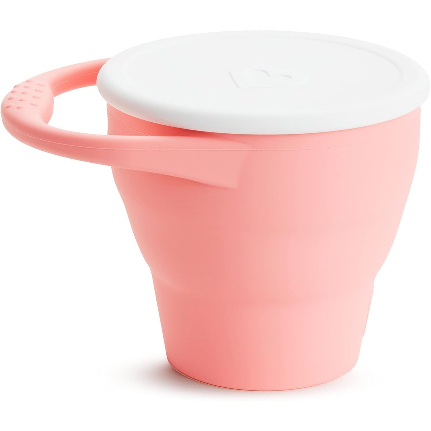 Munchkin C’est Silicone! Collapsible Snack Catcher with Lid Toddler Food Cup