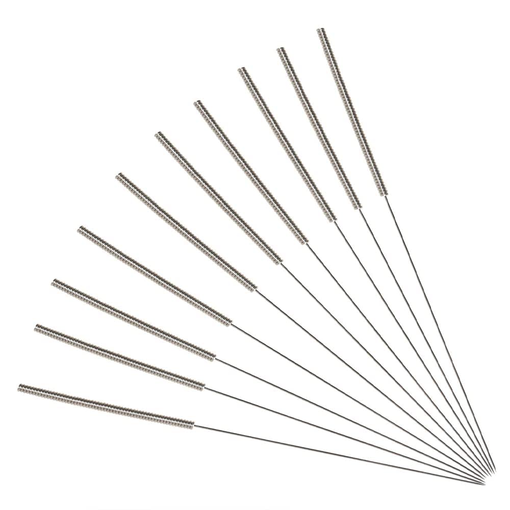 KASTWAVE 13 Pcs Printer Nozzle Cleaning Tool Kit - 0.4mm Stainless Steel Needles incl 2 x Tweezers Filament Clog Cleaner 3D Printer Accessories